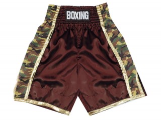 Personalized Boxing Shorts design : KNBSH-034-Maroon